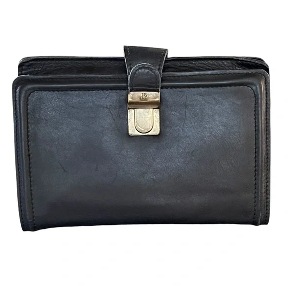 CaGi Vintage Black Leather Men's Bag Wrist Clutch Man Bag Gentleman's Bag - Picture 7 of 16